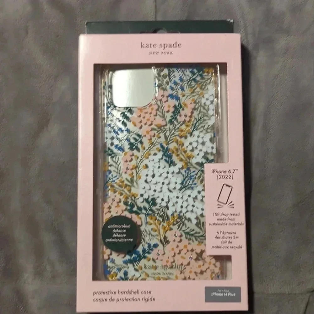 Kate Spade Iphone14 plus protective hardshell case - Picture 2 of 5